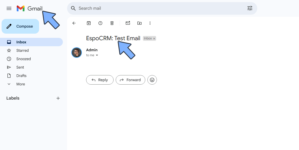 6 EspoCRM Synology NAS Set up Email Notification