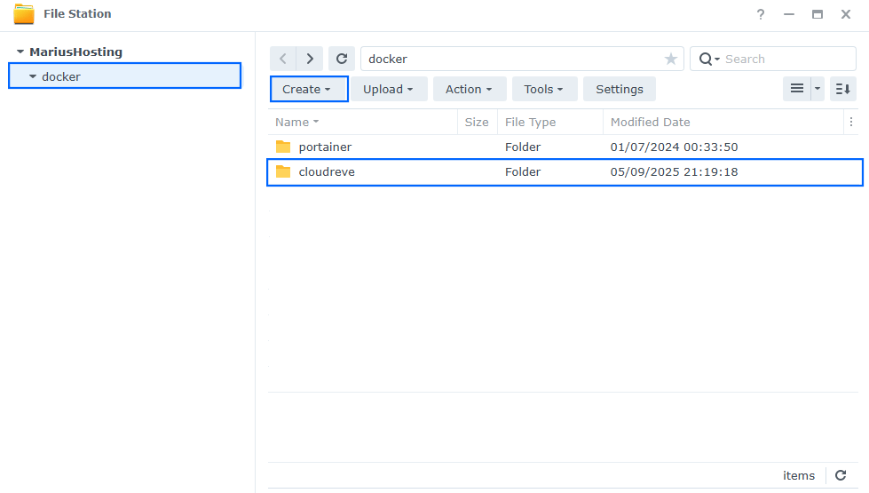 Cloudreve Synology NAS Set up 6