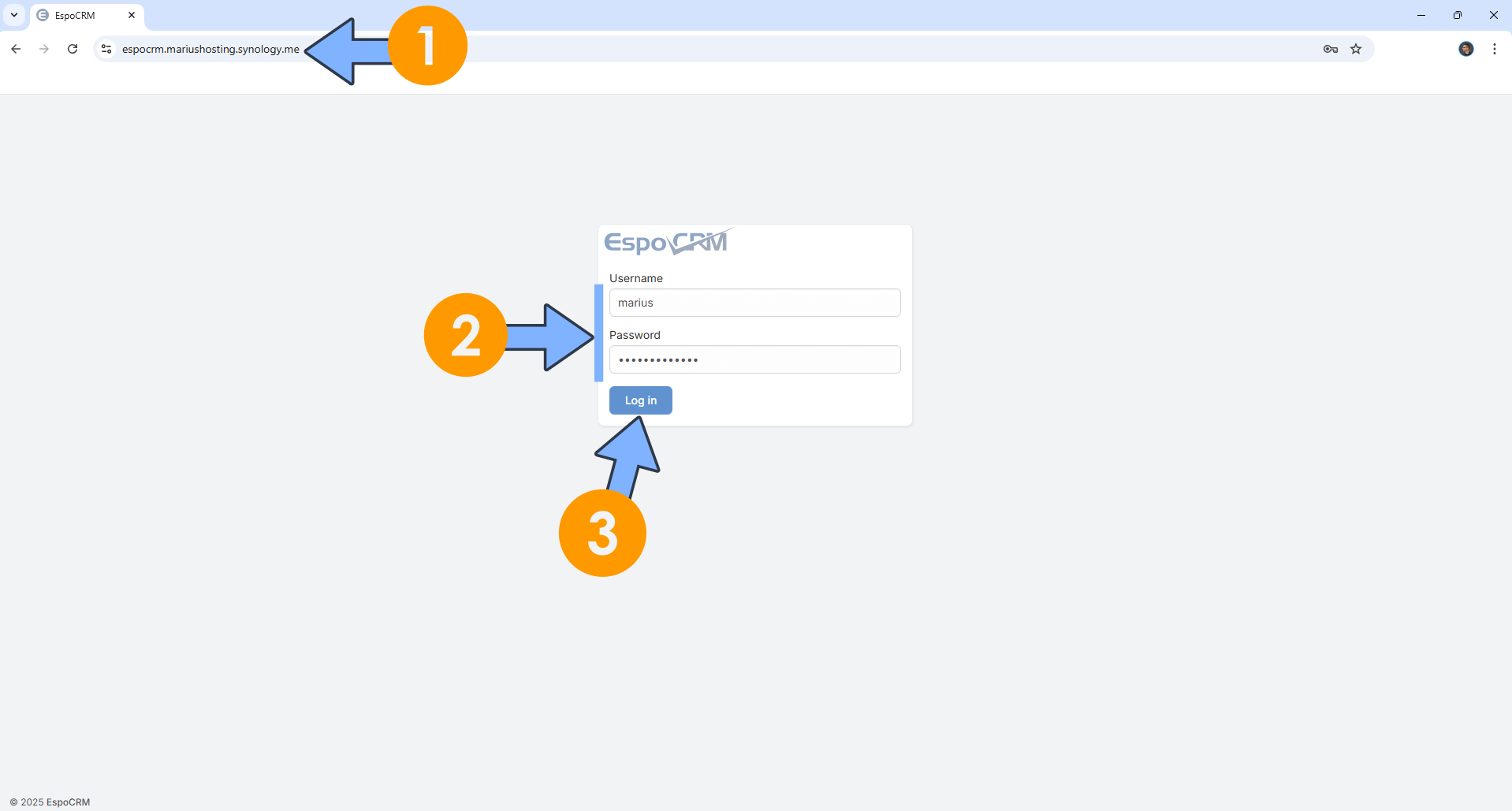 EspoCRM Synology NAS Set up 11