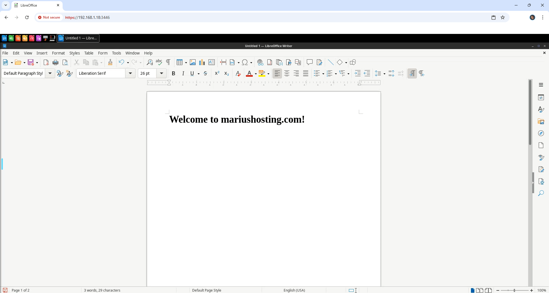 LibreOffice Synology NAS Portainer Set up 8 new 2026