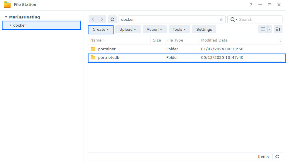 PortNote Synology NAS Set up 1