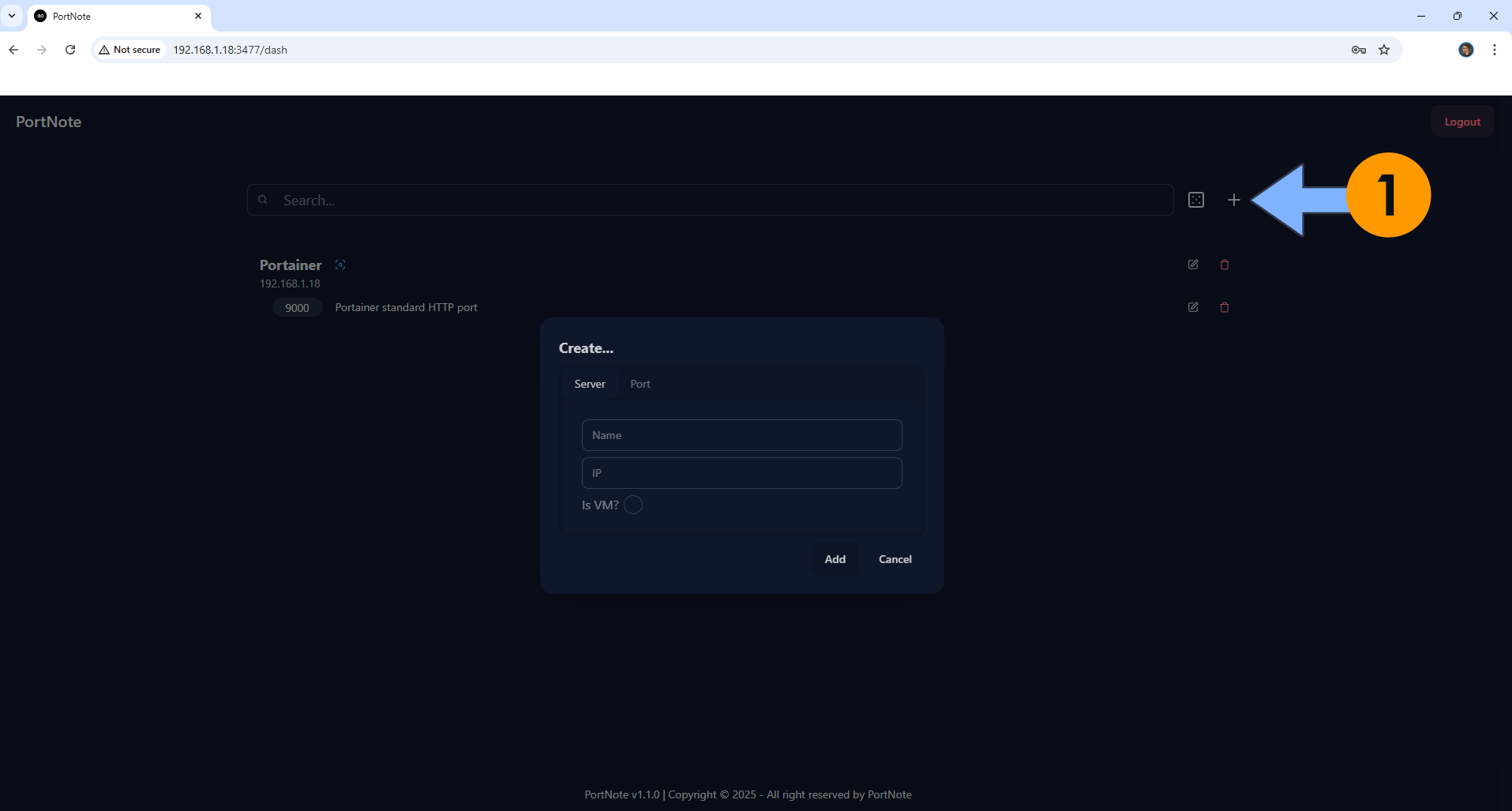 PortNote Synology NAS Set up 6