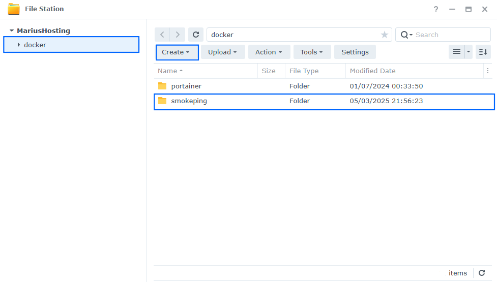 Smokeping Synology NAS Portainer Set up 1