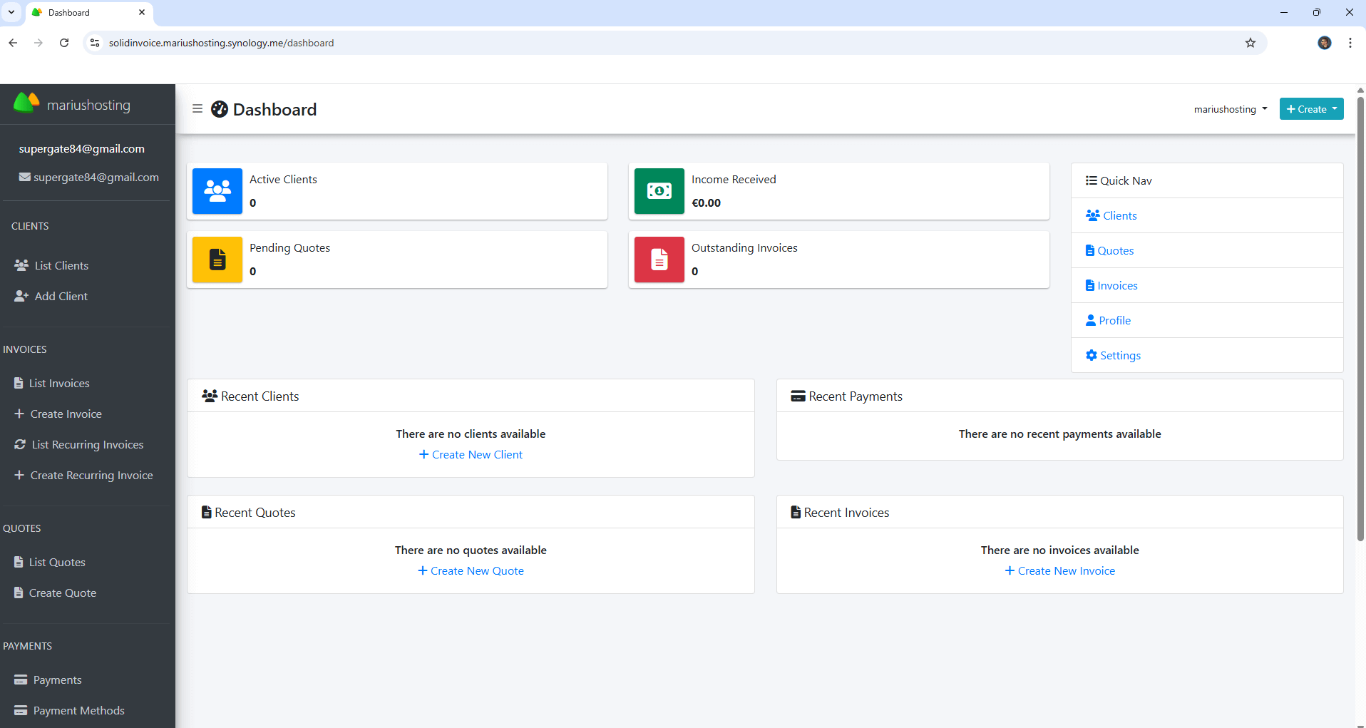Solidinvoice Synology NAS PostgreSQL Set up 17