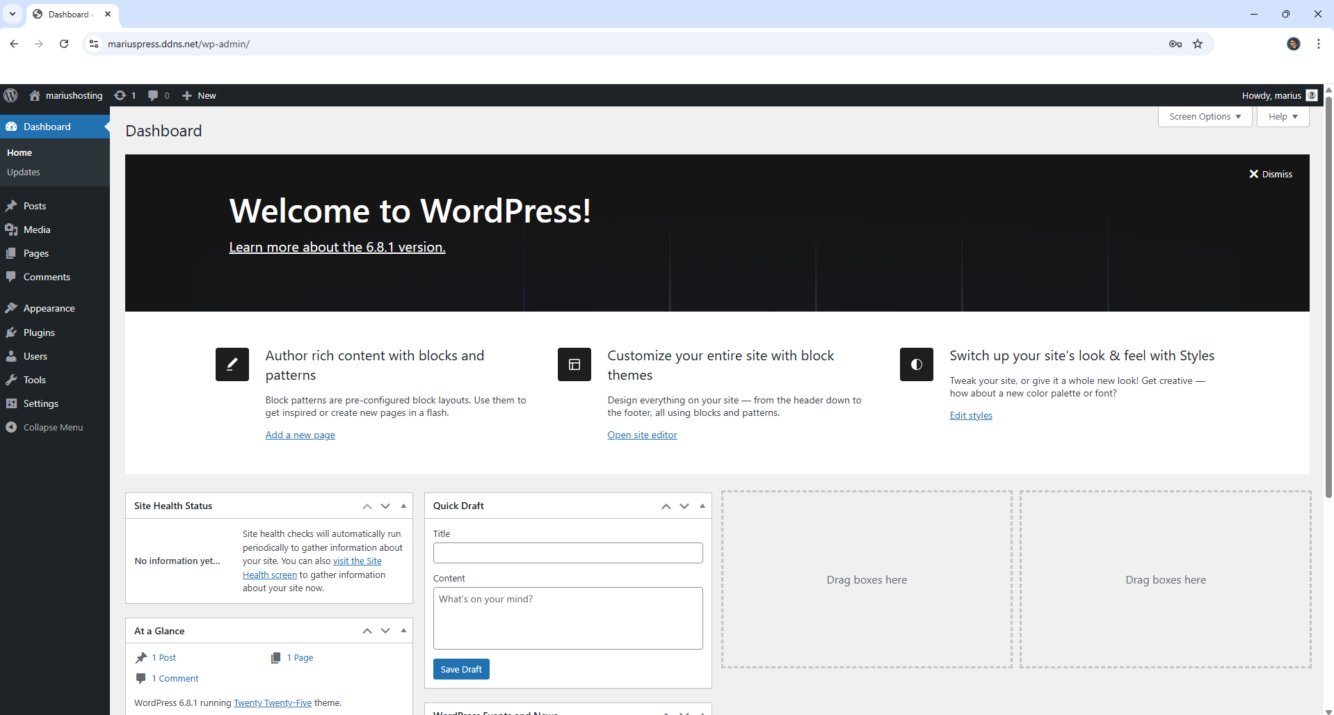 WordPress UGREEN NAS Set up 16