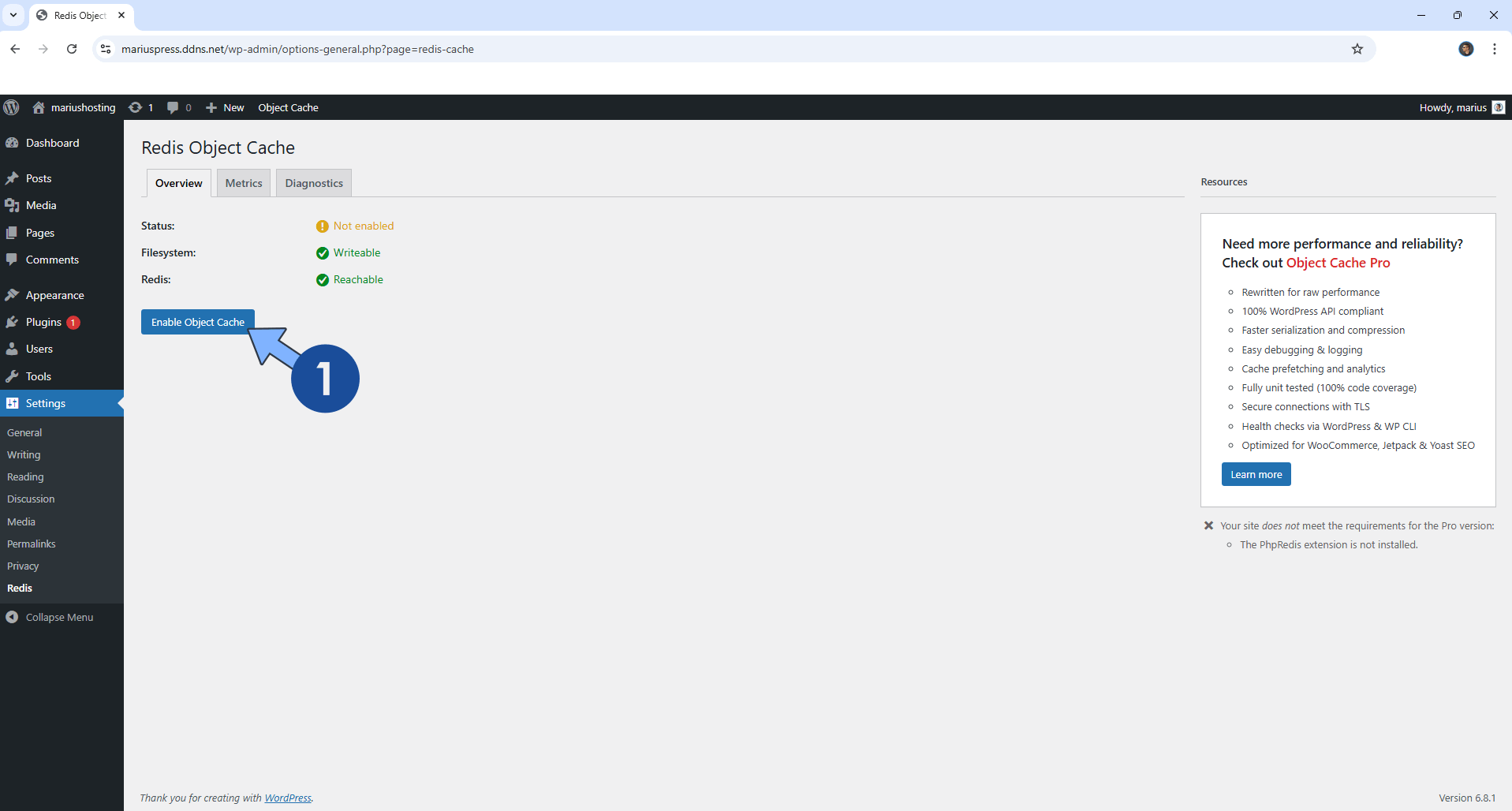 WordPress UGREEN NAS Set up 22