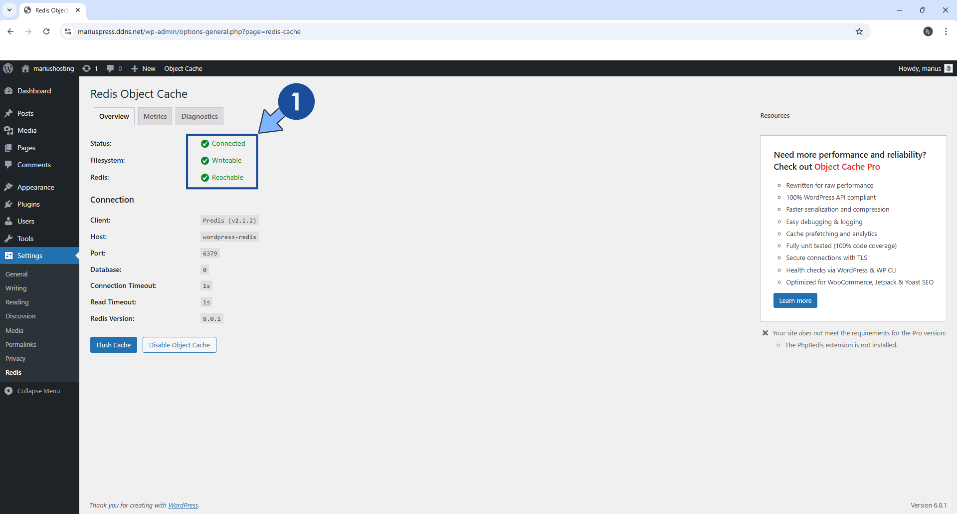 WordPress UGREEN NAS Set up 23