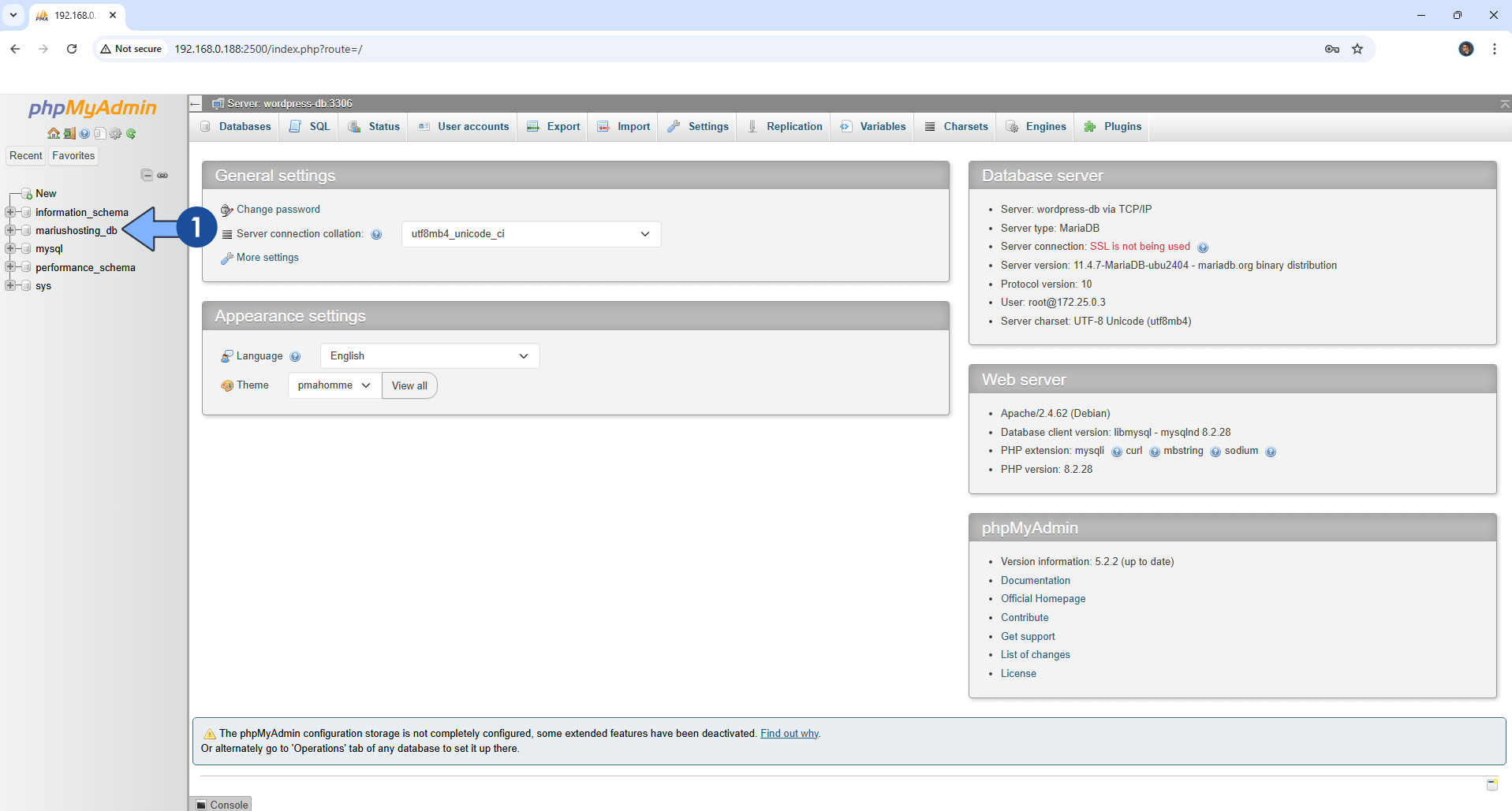 WordPress UGREEN NAS Set up 25