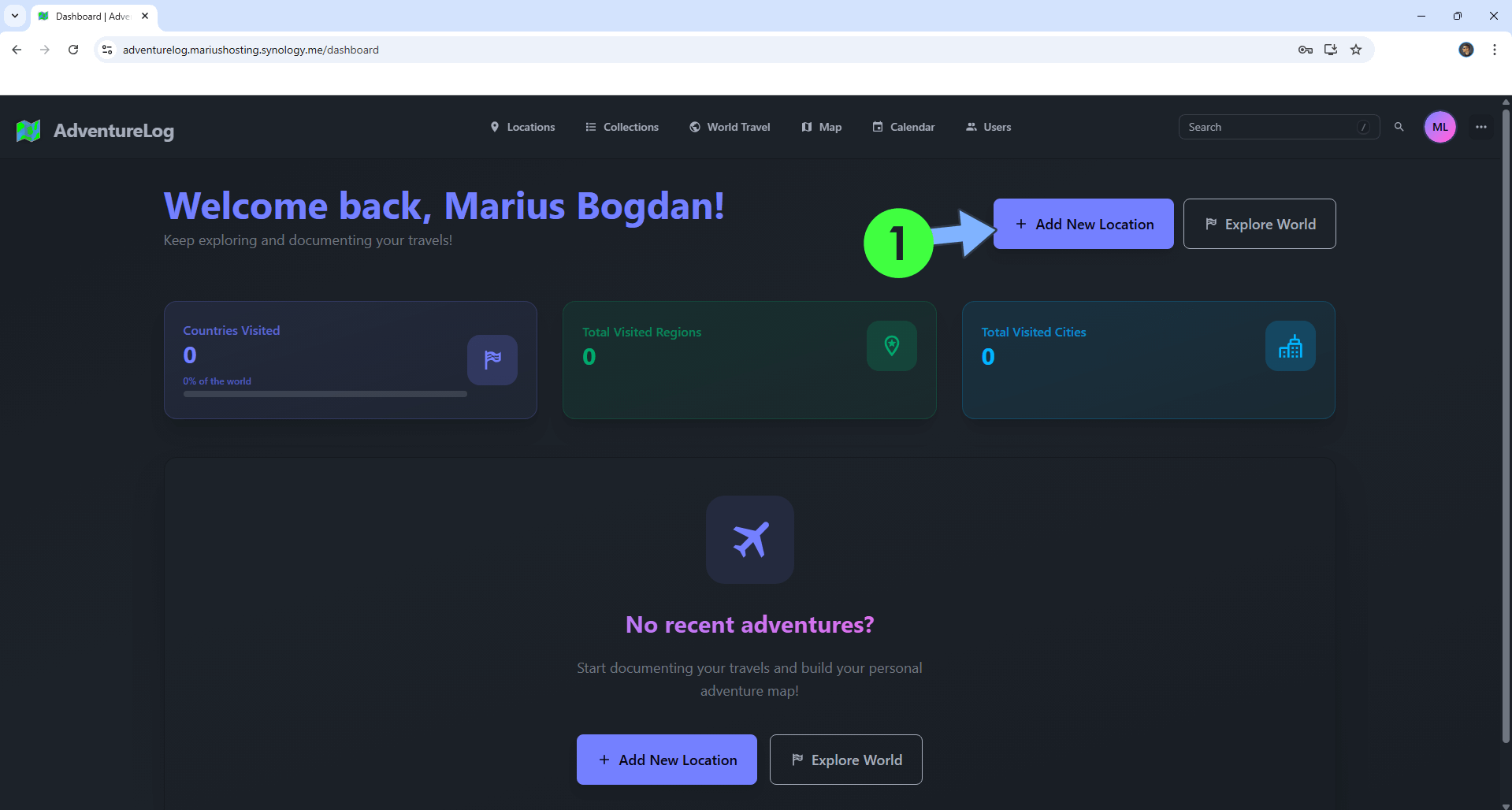 AdventureLog Synology Update 2026 new 5