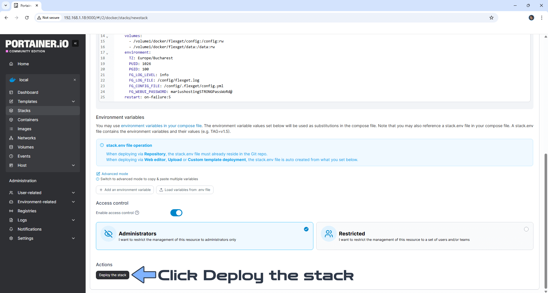 FlexGet Synology NAS Set up 4 new 2026