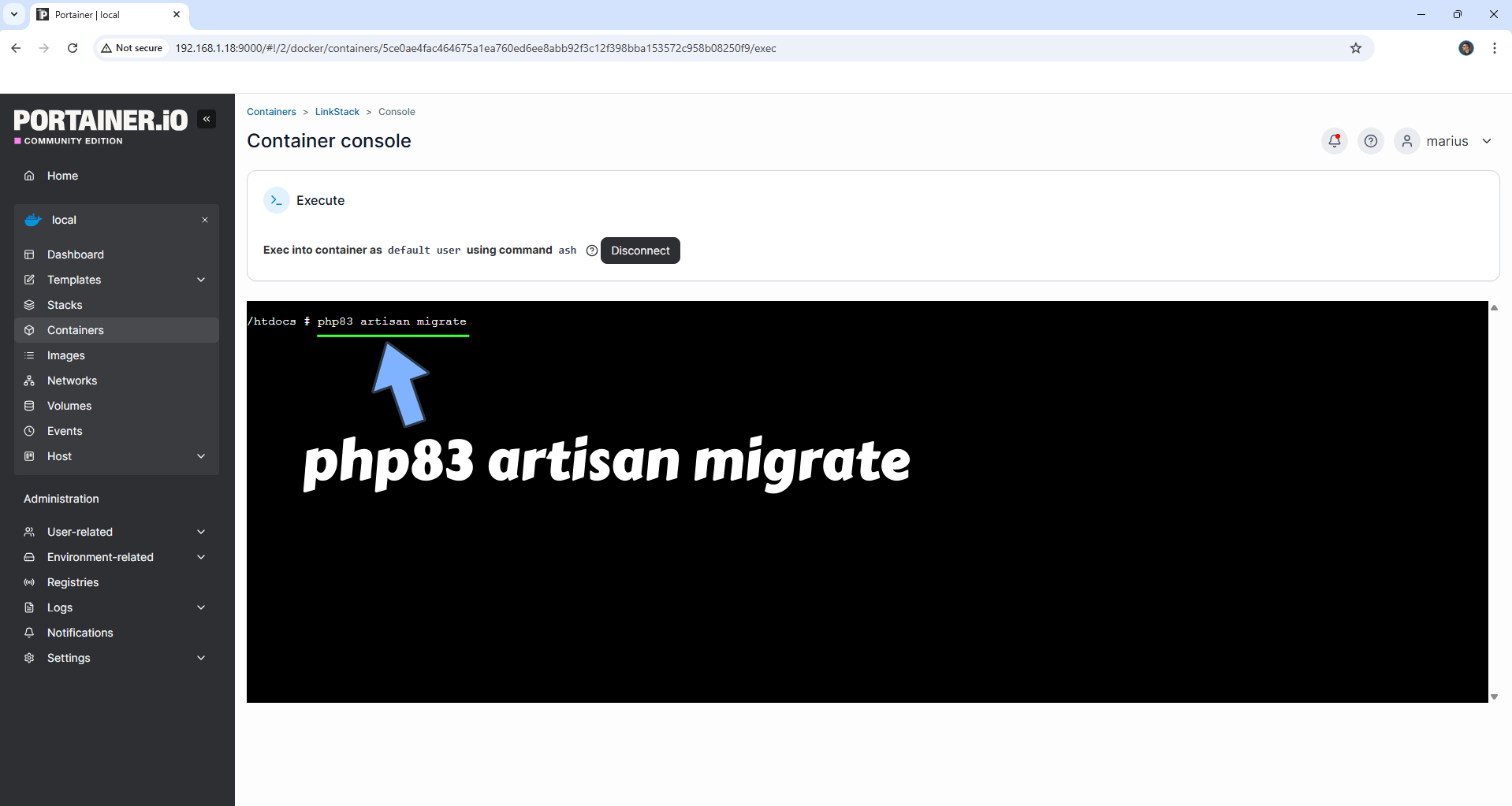 LinkStack Synology NAS Set up 3 new 2029