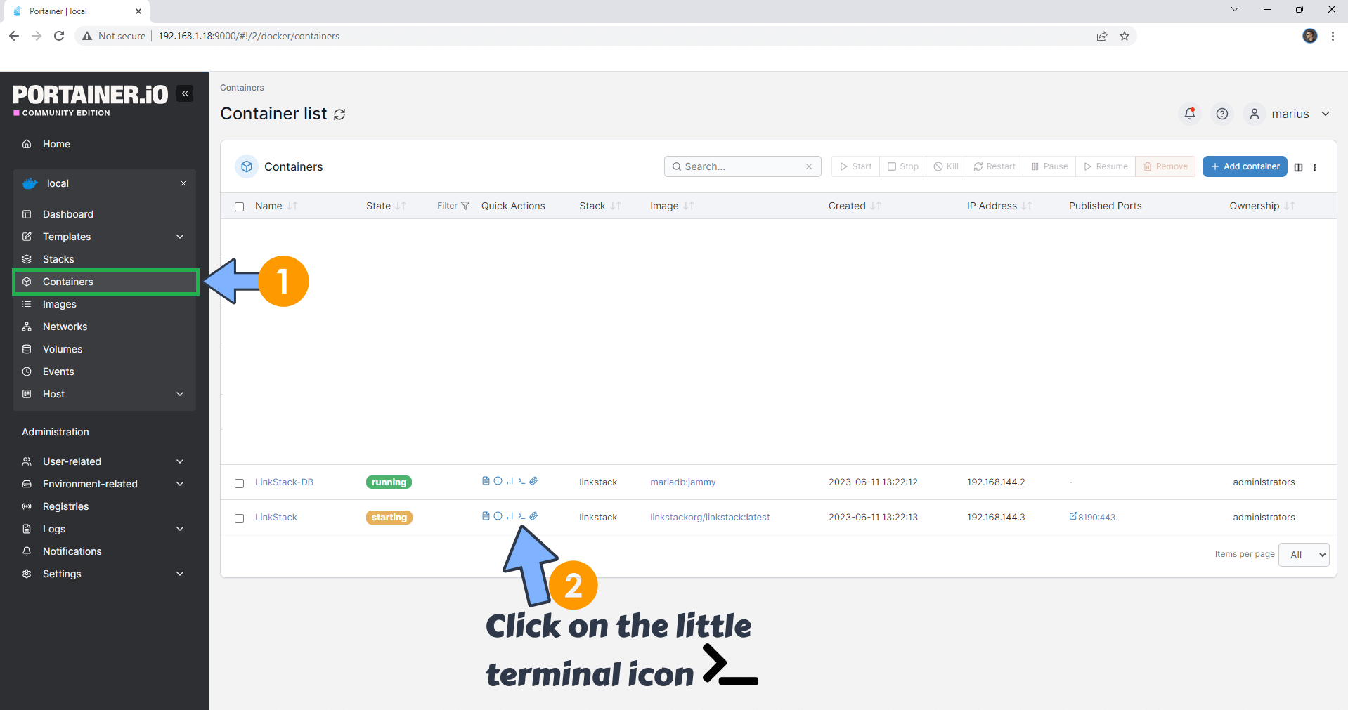 LinkStack Synology NAS Set up 4 new 2028