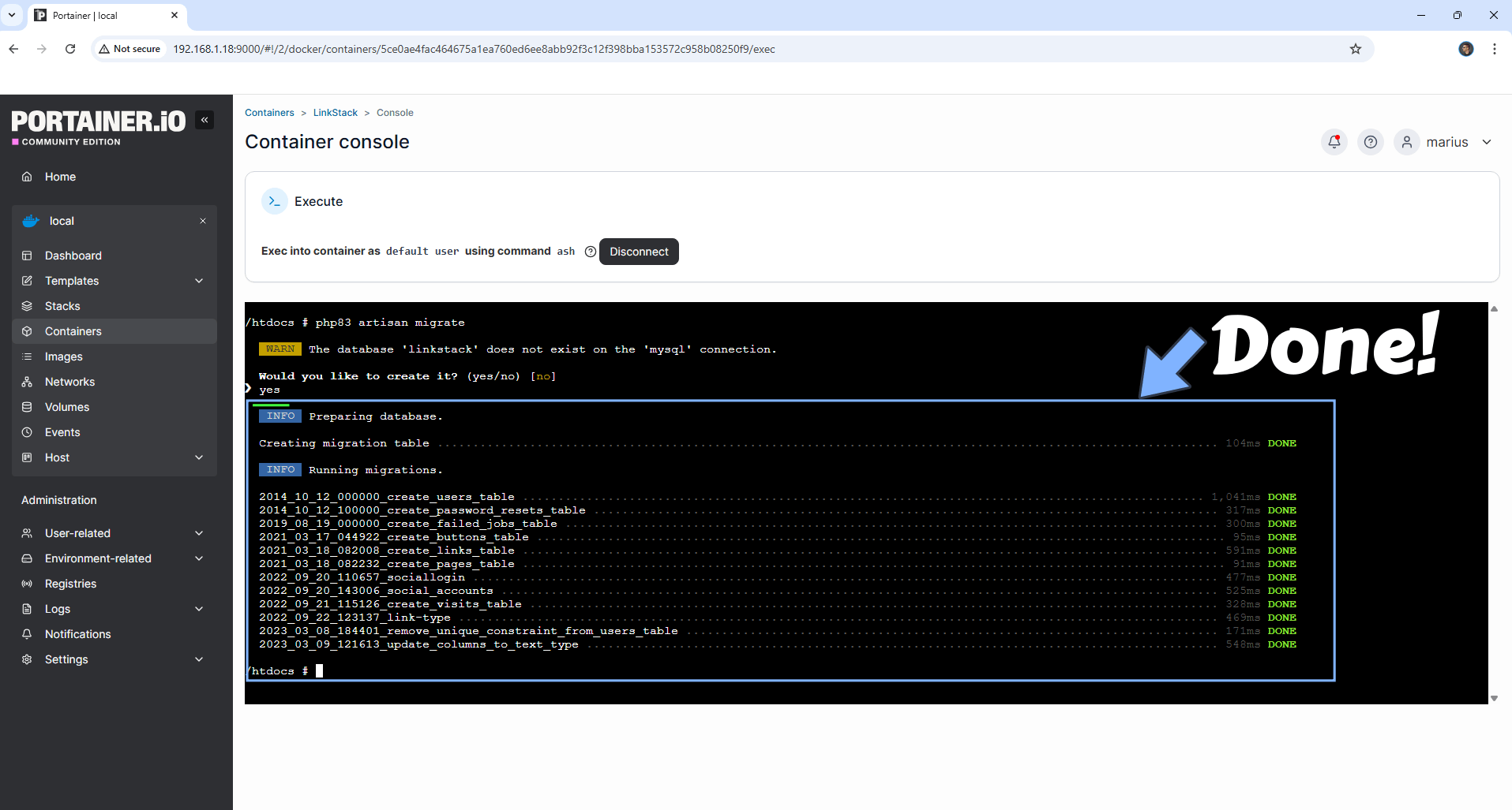LinkStack Synology NAS Set up 5 new 2029