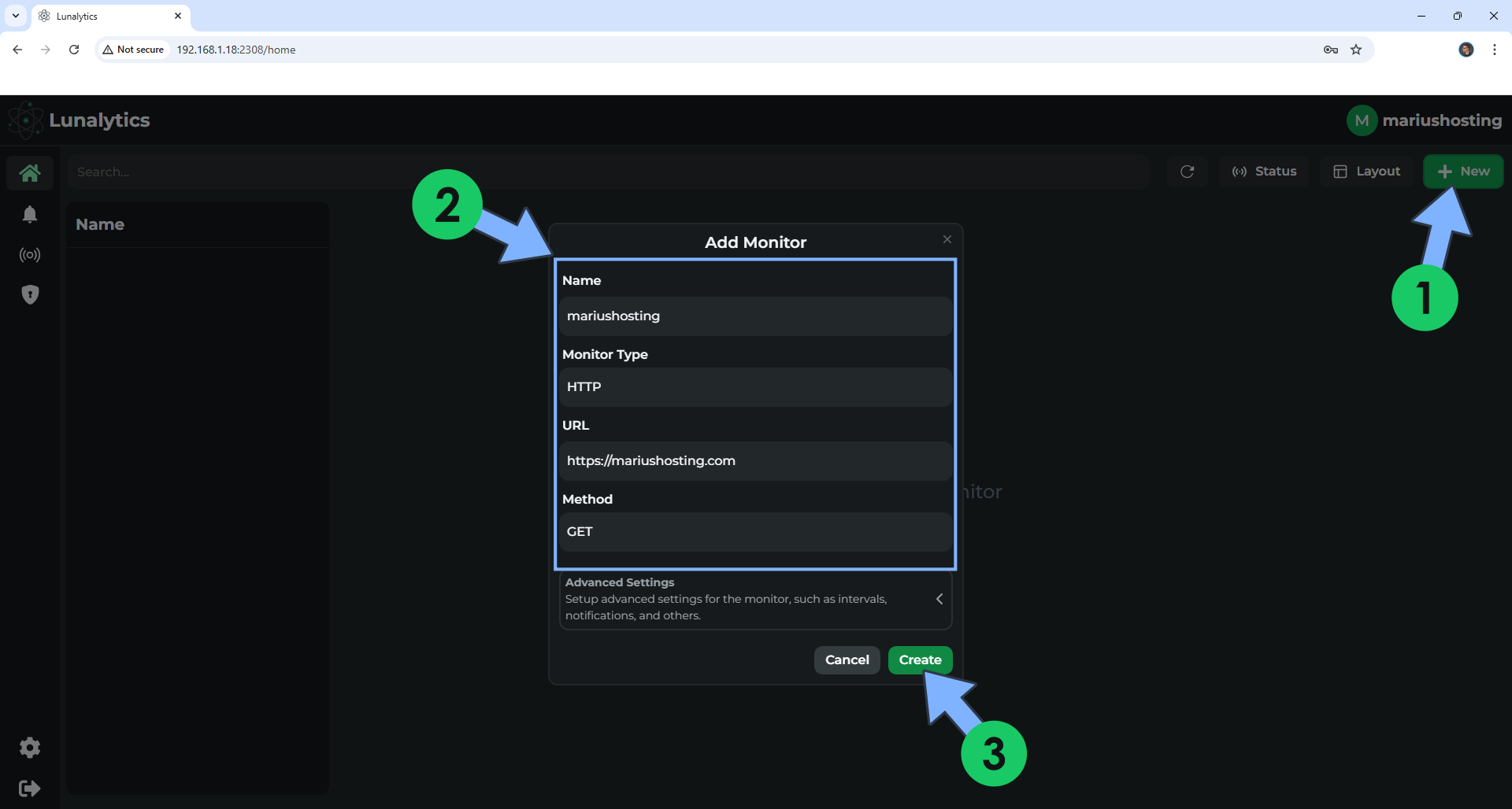 Lunalytics Synology NAS Set up 9