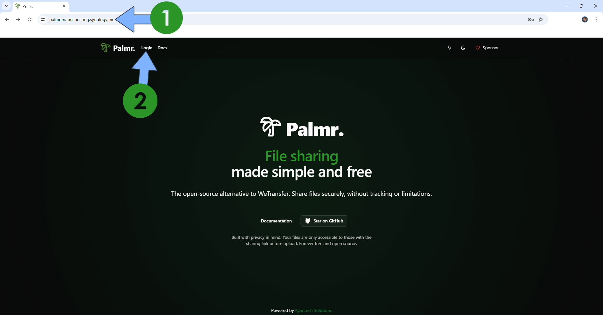 Palmr Synology NAS Set up 10