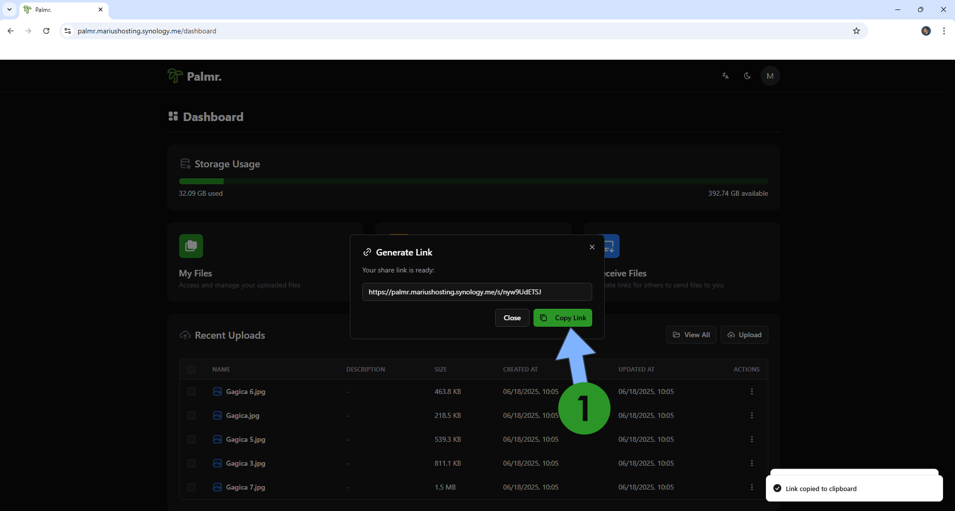 Palmr Synology NAS Set up 20