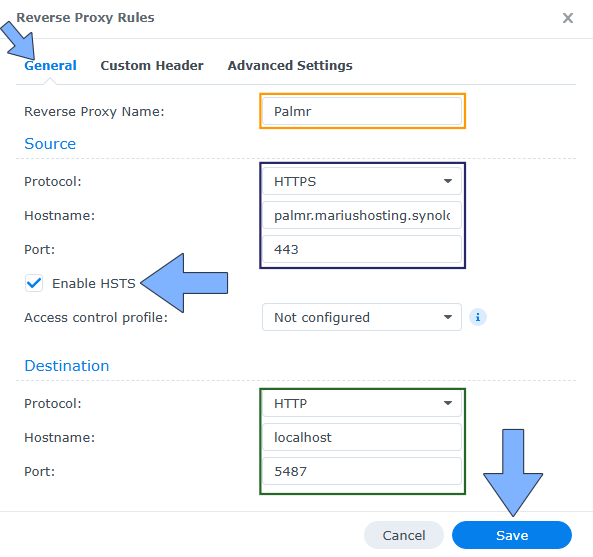 Palmr Synology NAS Set up 3
