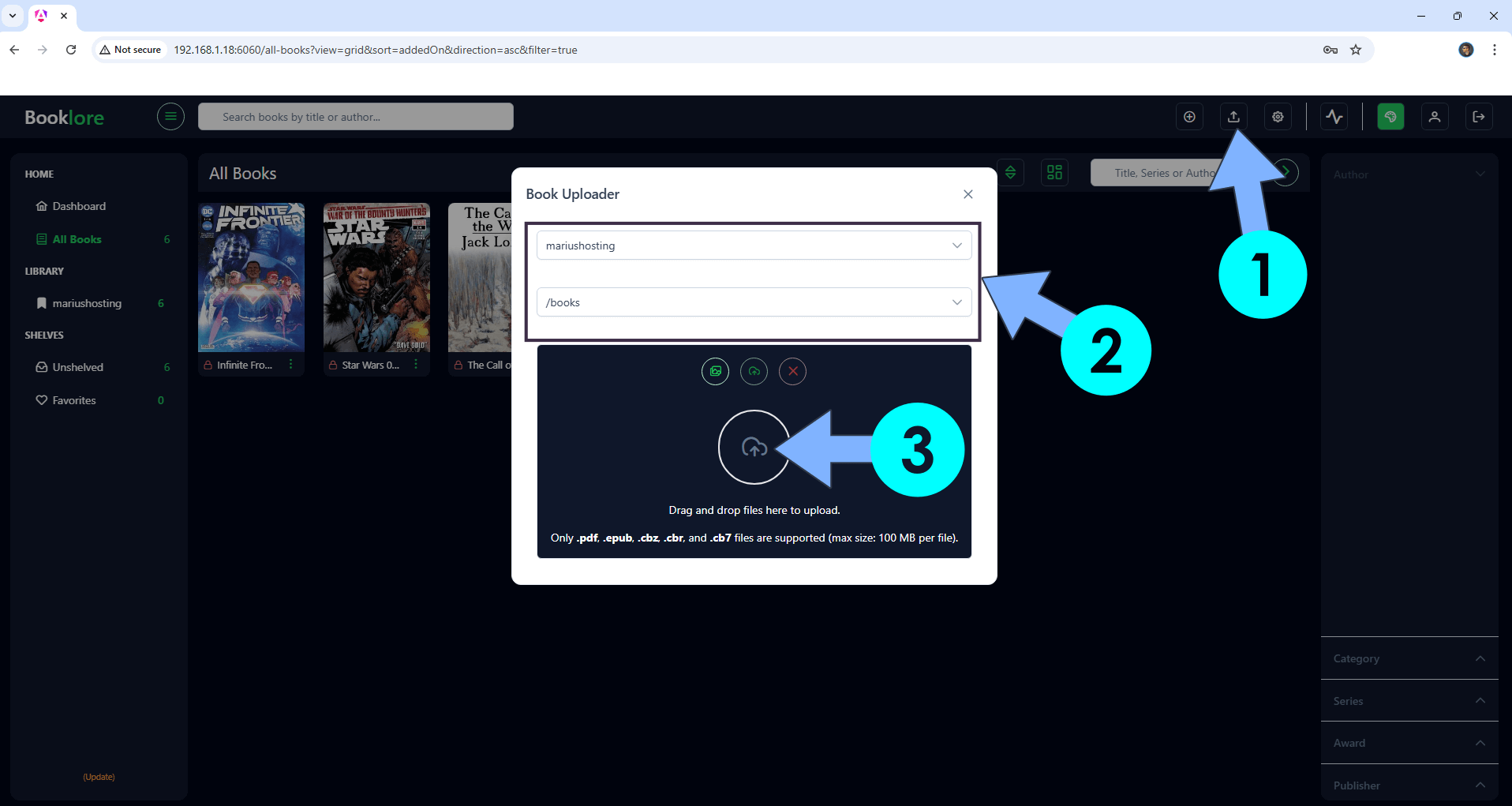 Synology Install BookLore Set up 12