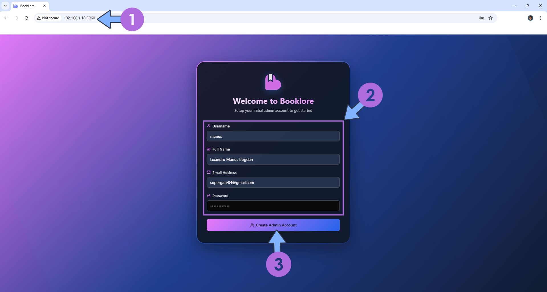 Synology Install BookLore Set up 3 new 2028