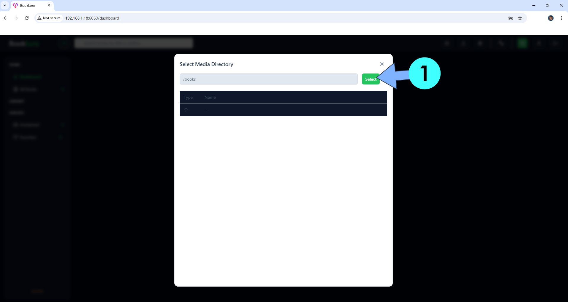 Synology Install BookLore Set up 9
