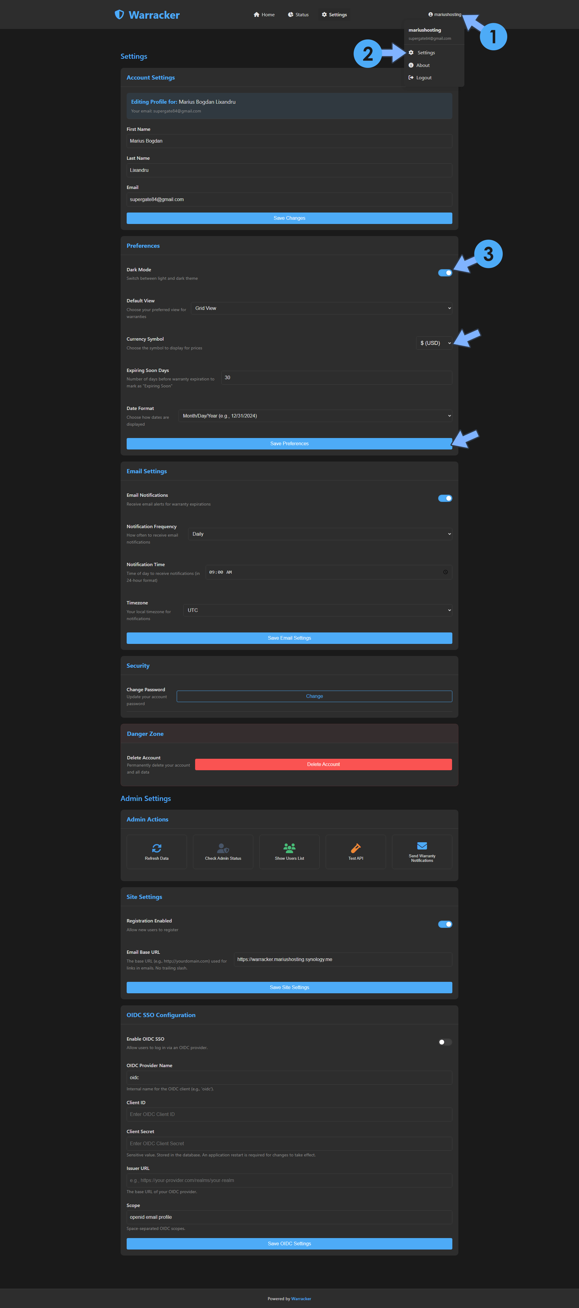 Warracker Synology NAS Set up 14