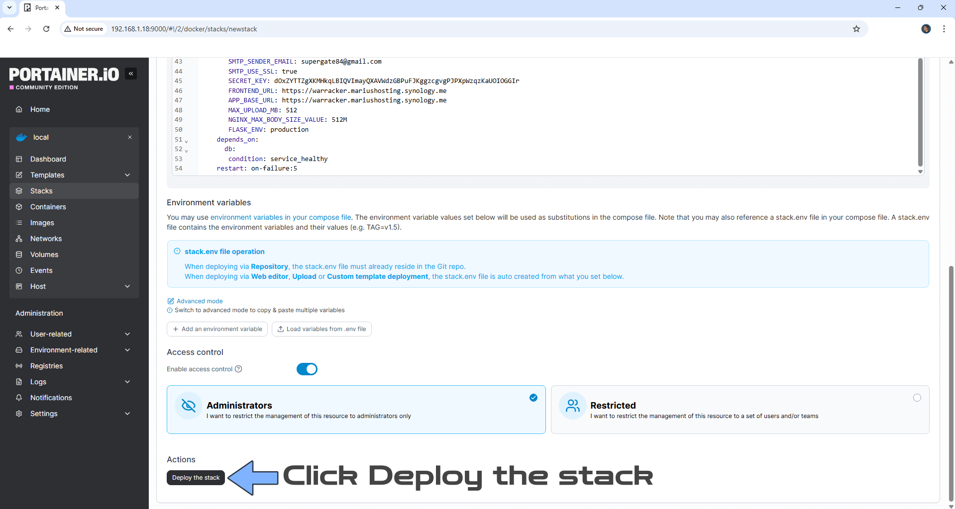 Warracker Synology NAS Set up 9 new 2028