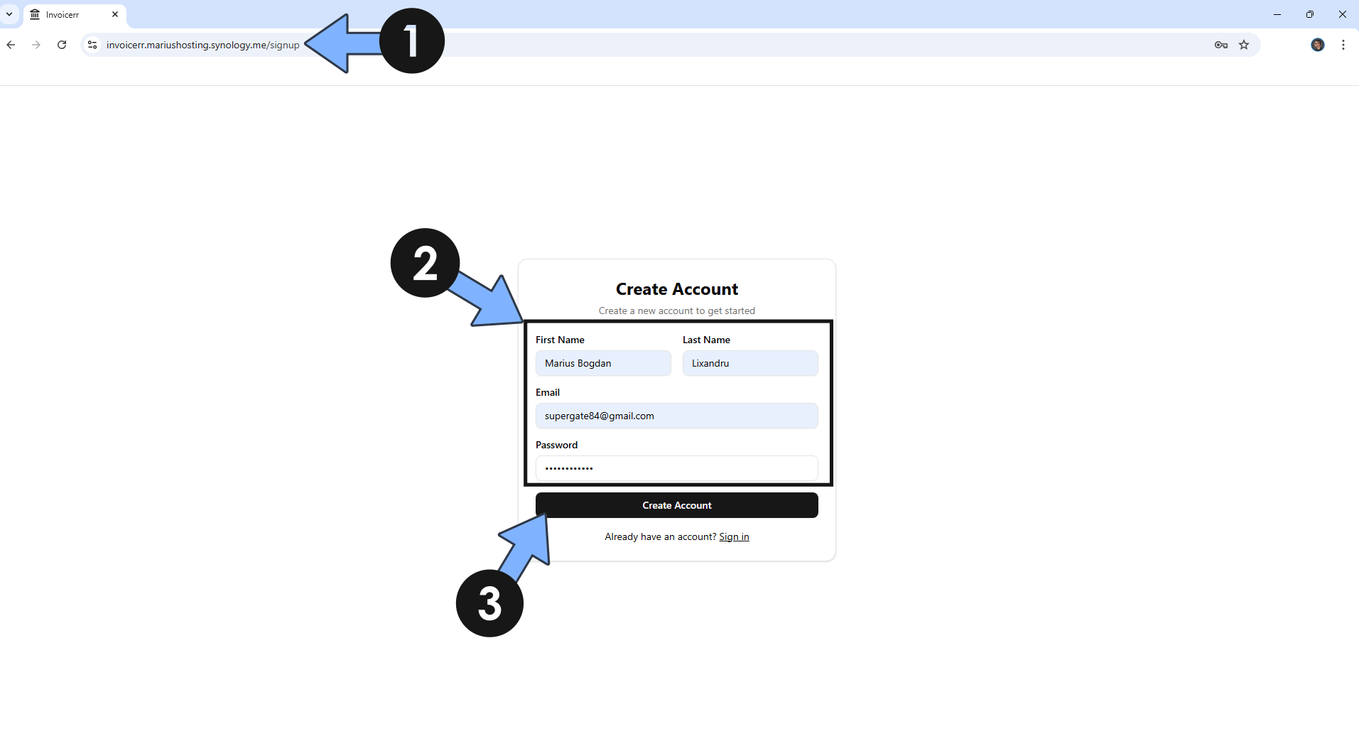 Invoicerr Synology NAS Set up 9