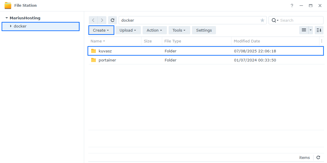 Kuvasz Synology NAS Set up 1