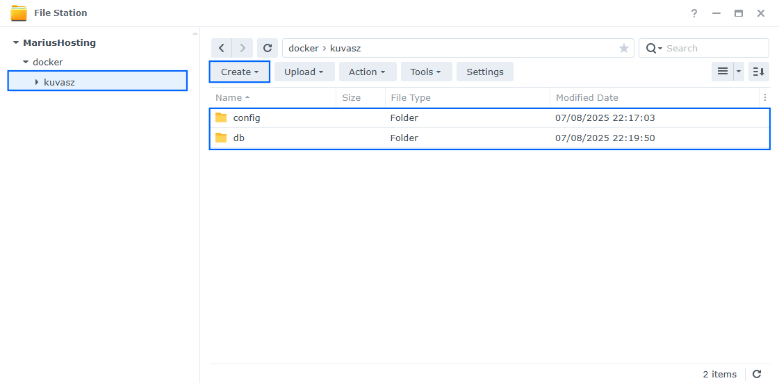 Kuvasz Synology NAS Set up 2