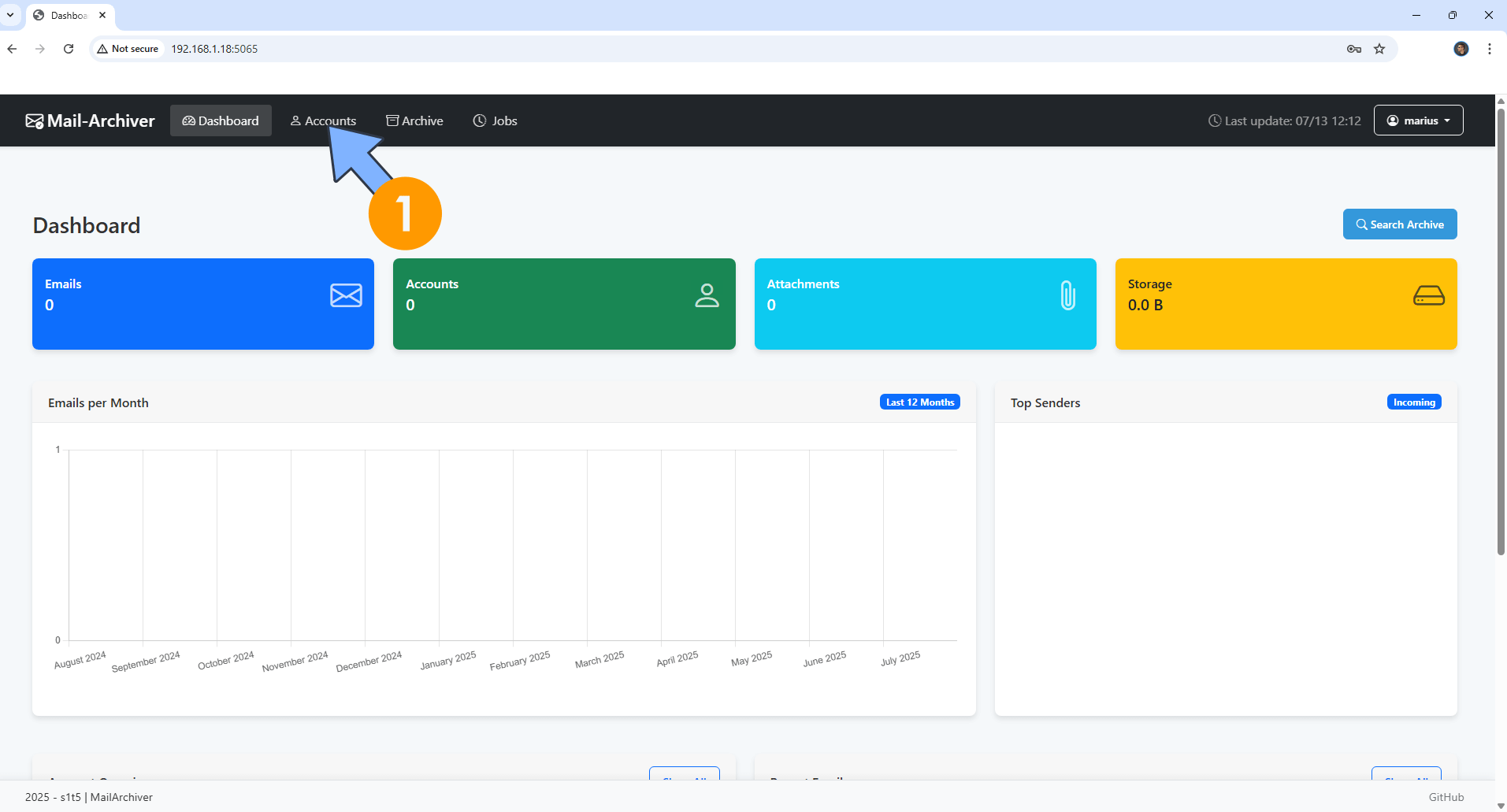 Mail-Archiver Synology NAS Set up 6