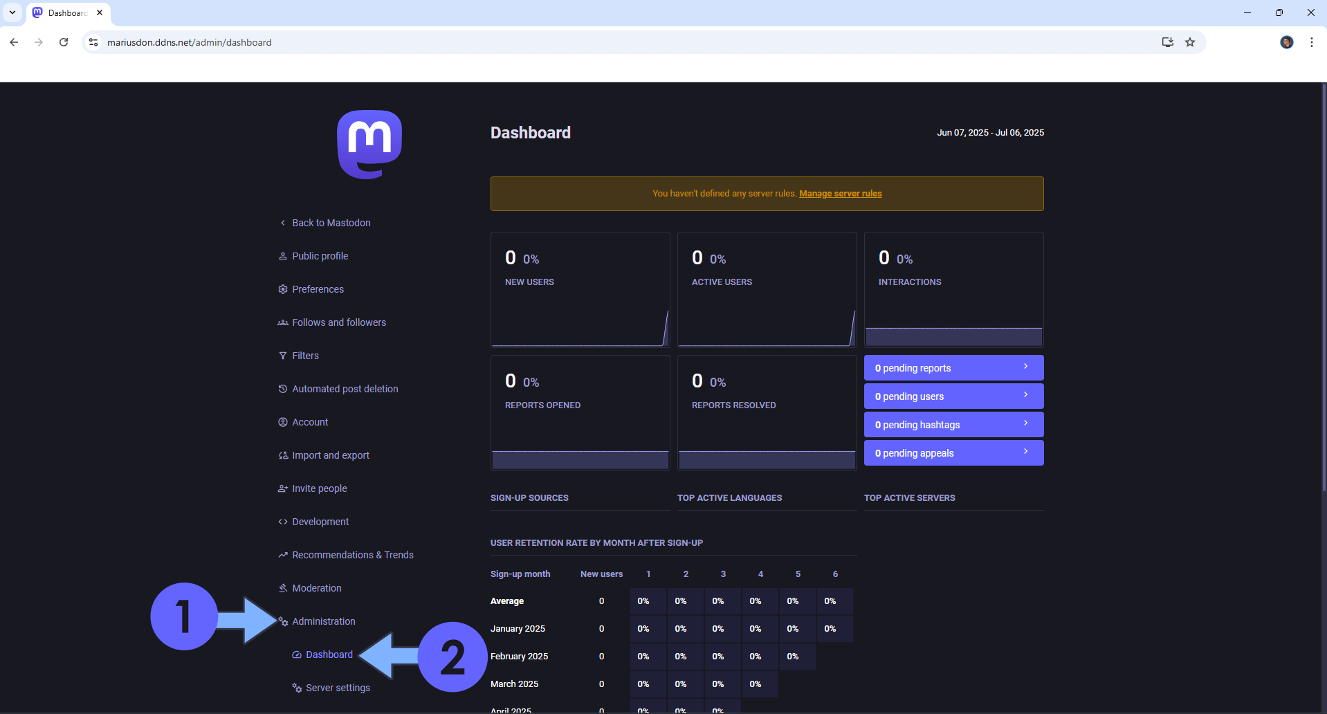 Mastodon UGREEN NAS Set up 19