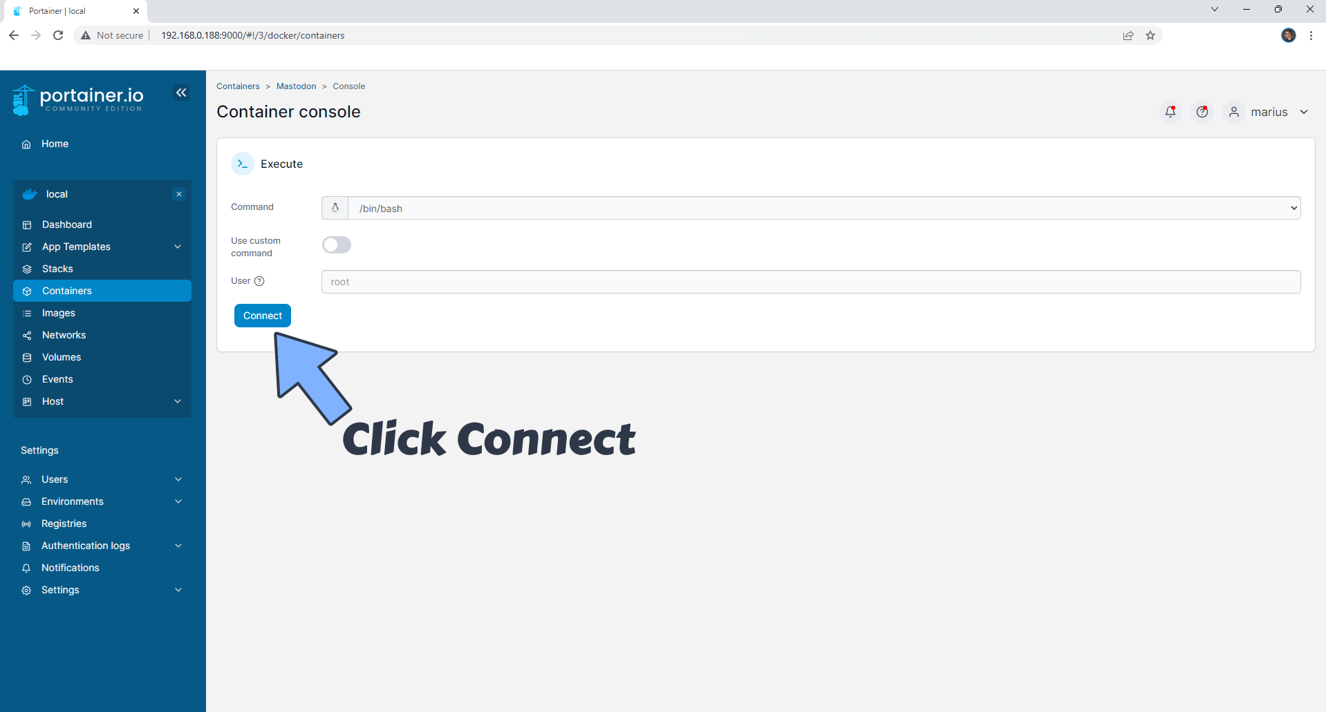 Mastodon UGREEN NAS Set up 8
