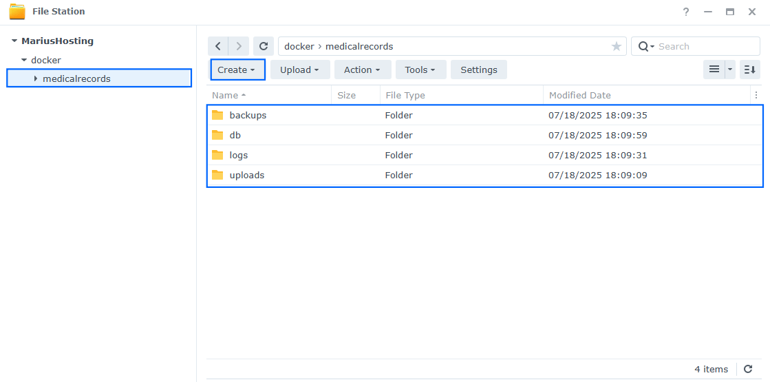 Medical Records Synology NAS Set up 2