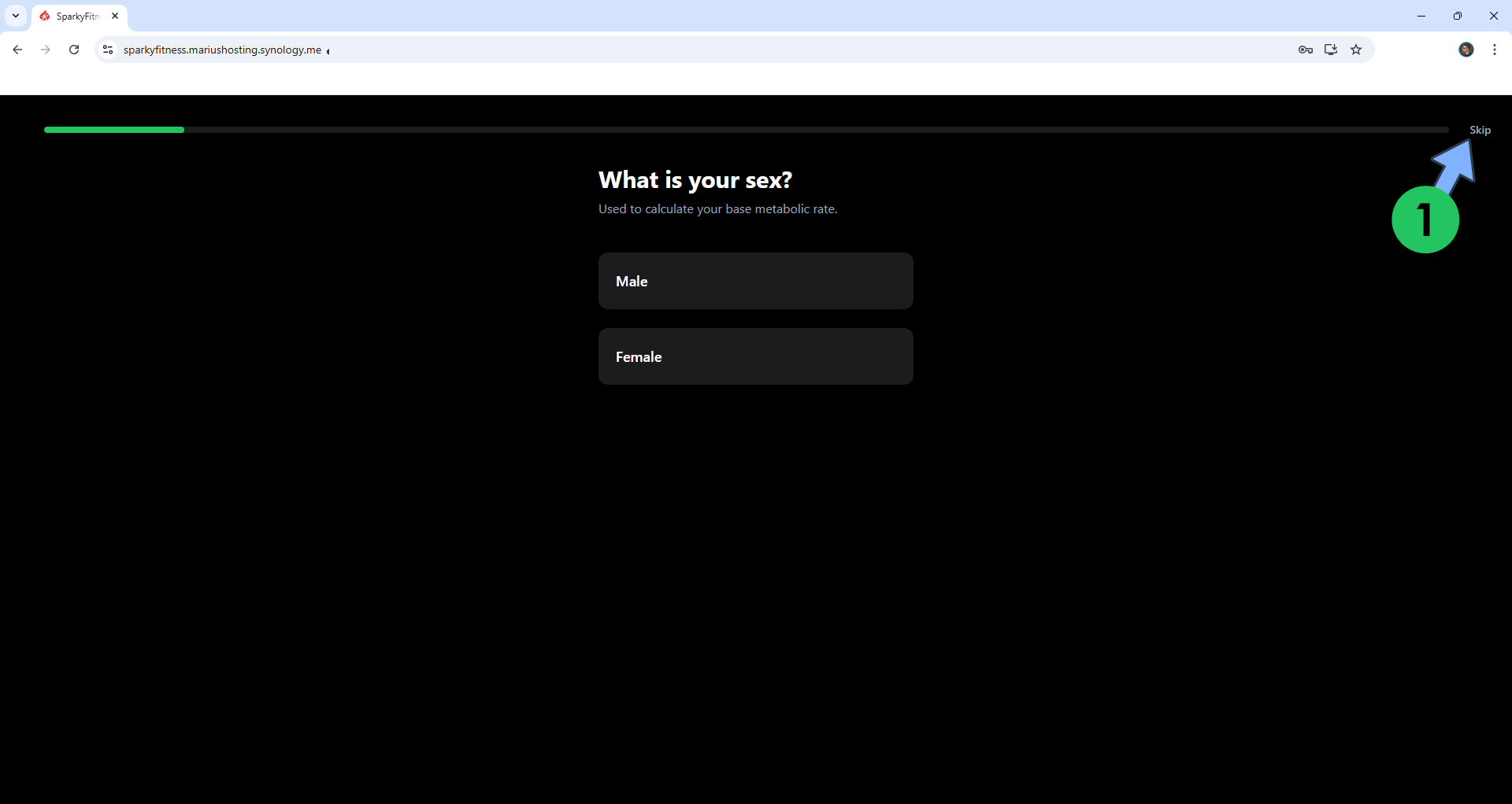 SparkyFitness Synology NAS Set up 9 new 2026