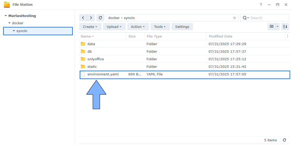 Sync-in Synology NAS Set up 12
