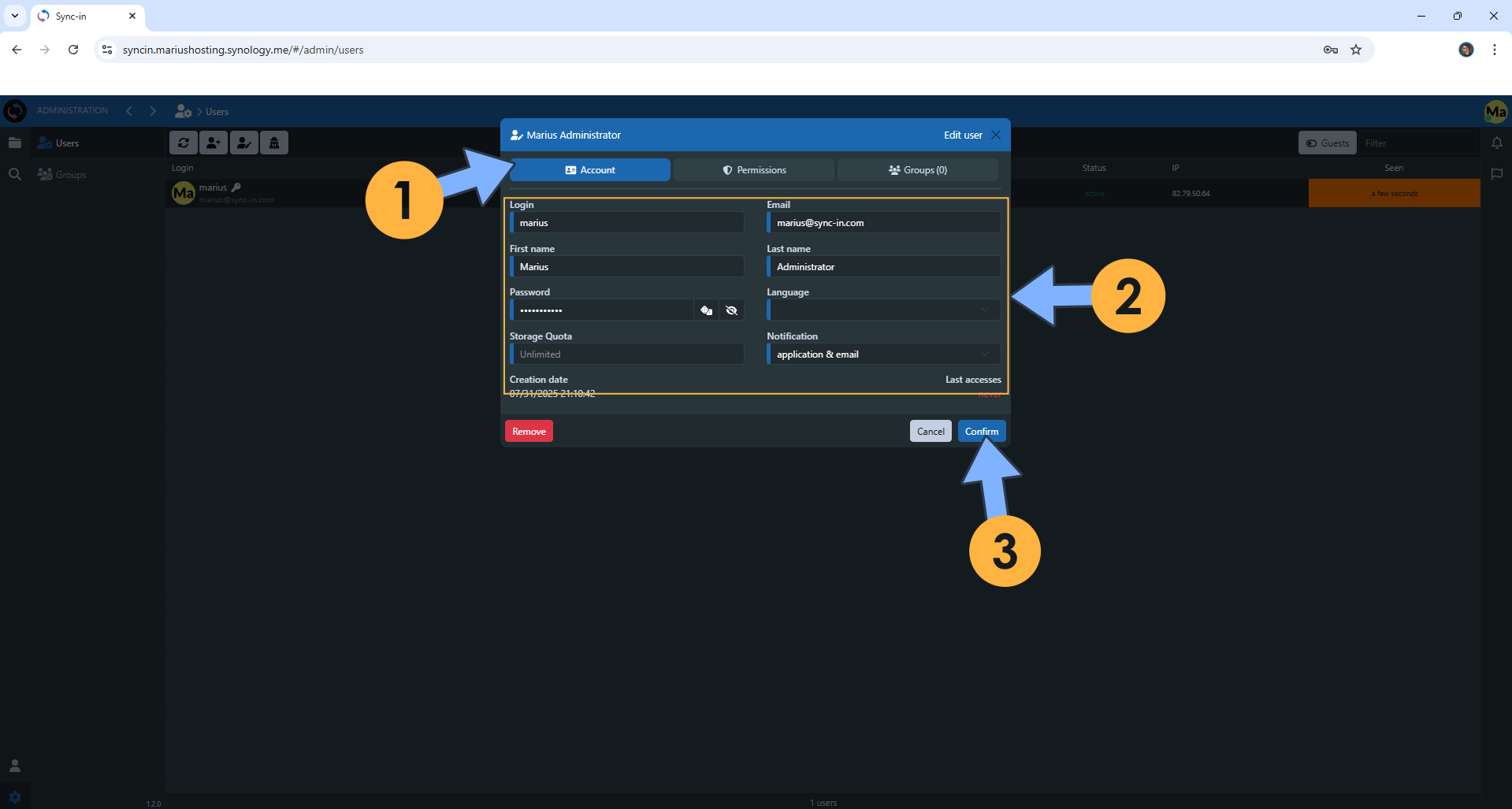 Sync-in Synology NAS Set up 21