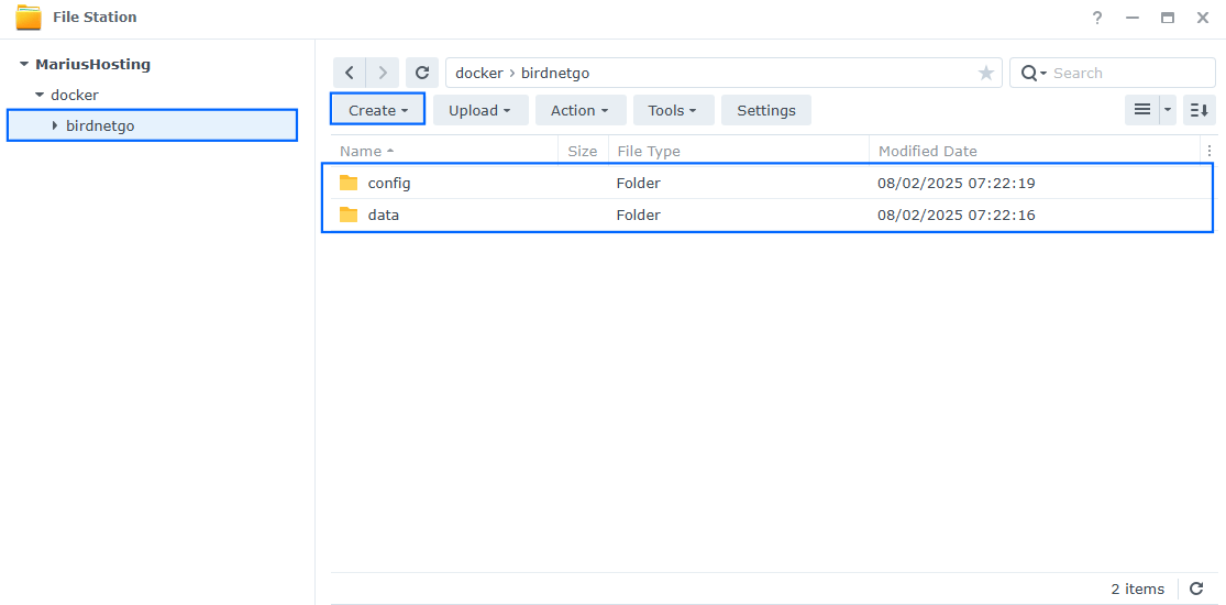 BirdNET-Go Synology NAS Set up 2