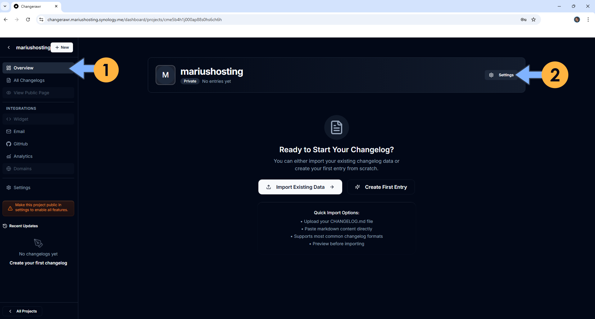 Changerawr Synology NAS Set up 25