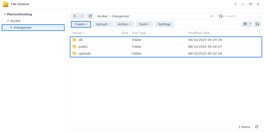 Changerawr Synology NAS Set up 7