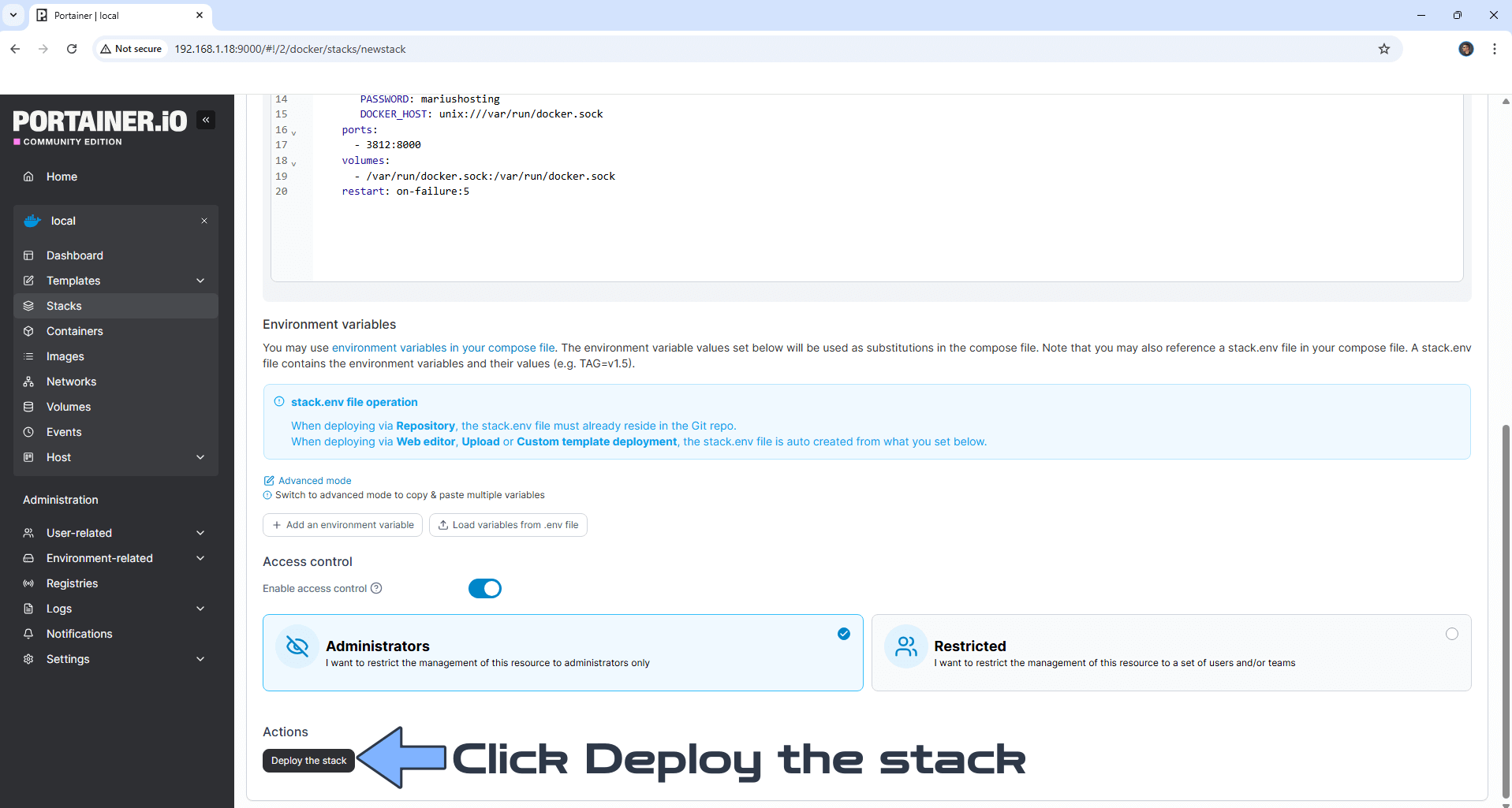 Dockpeek Synology NAS Set up 2 new 2026