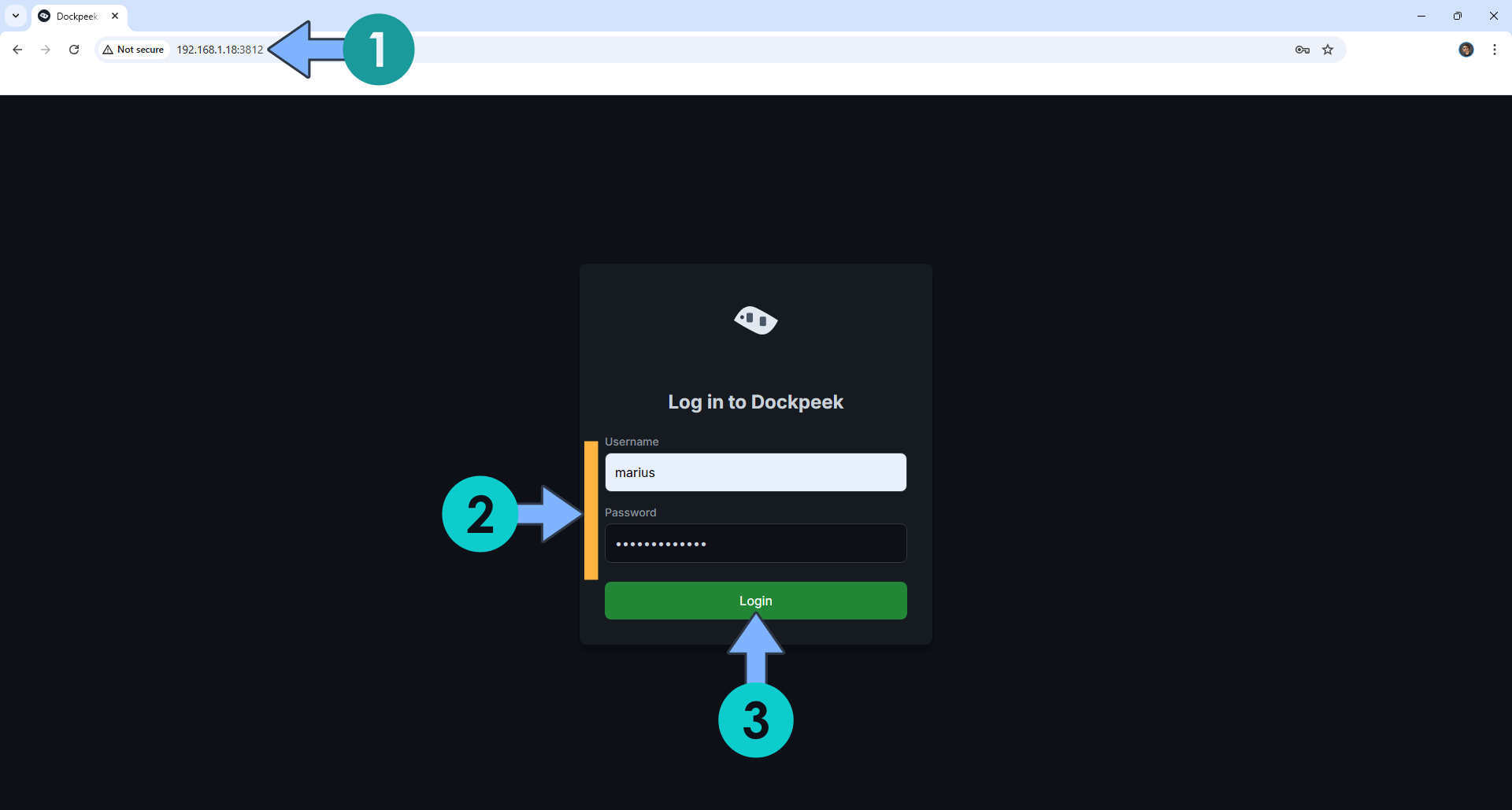 Dockpeek Synology NAS Set up 4