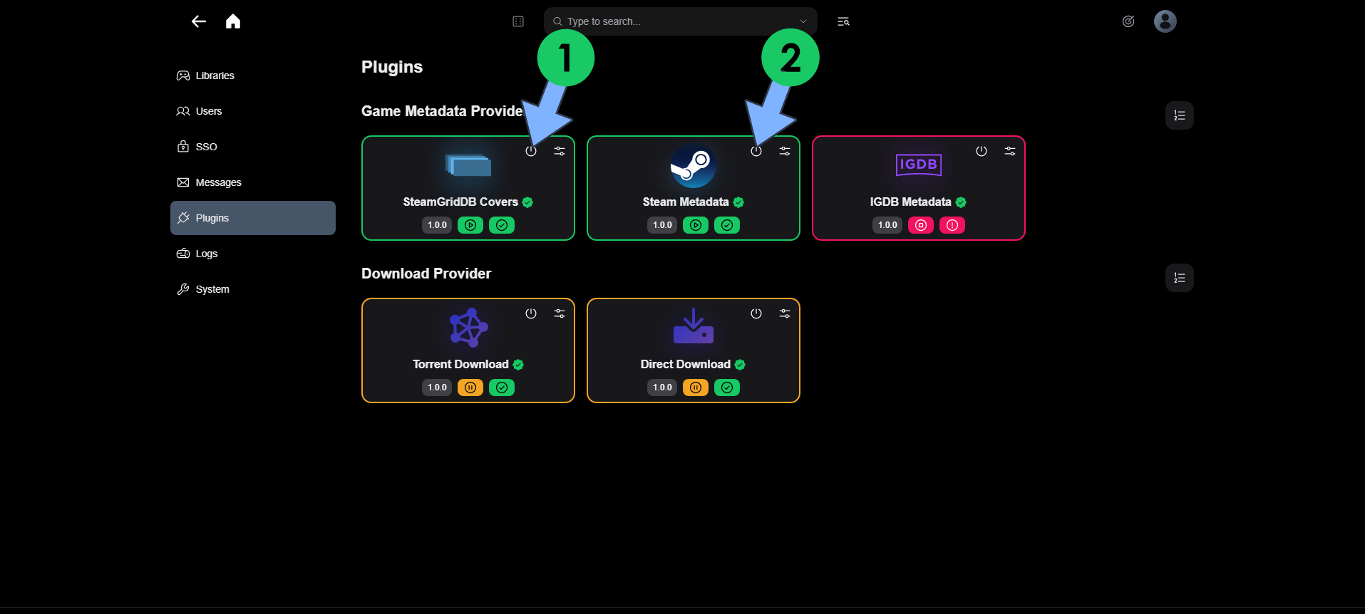 Gameyfin UGREEN NAS Set up 11