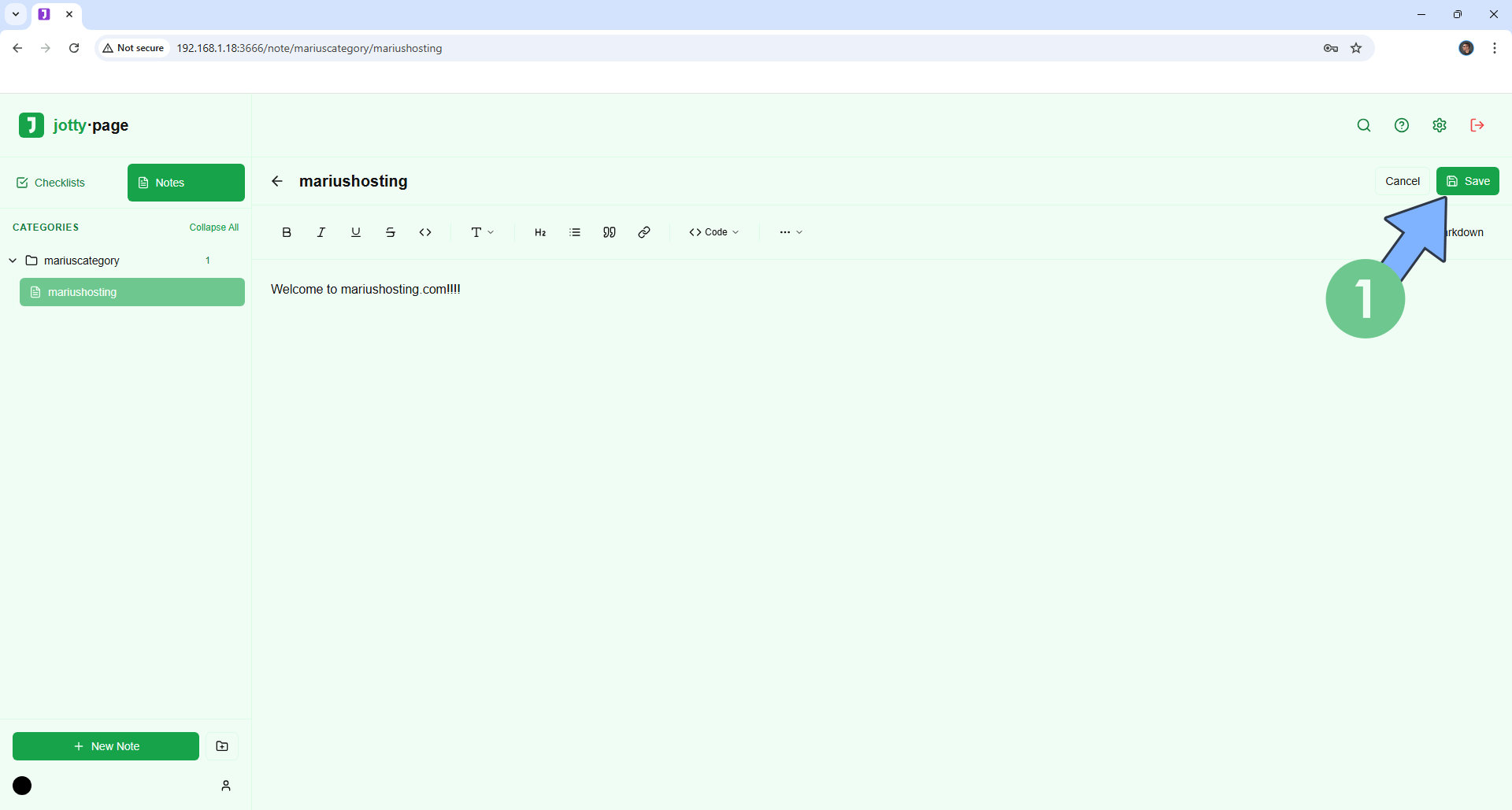 Jotty Synology NAS Set up 12