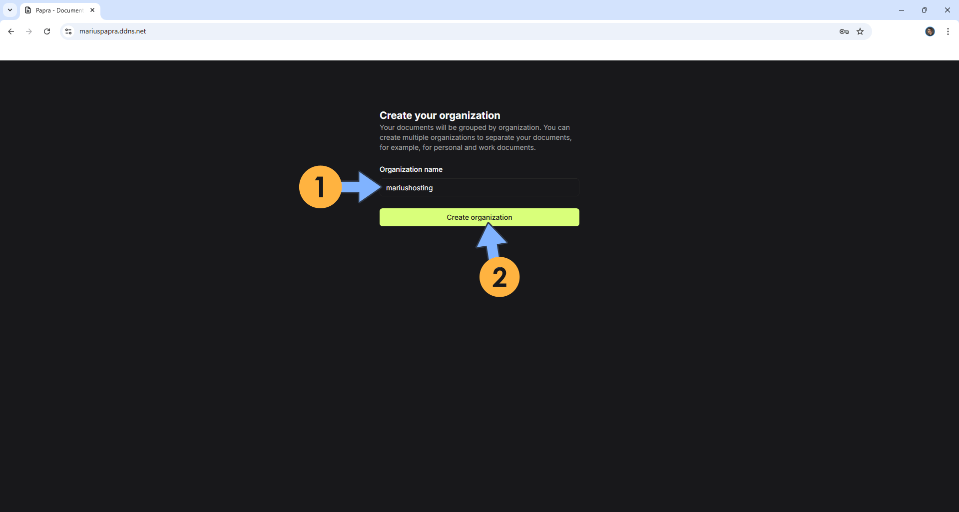 Papra UGREEN NAS Set up 8 new 2028
