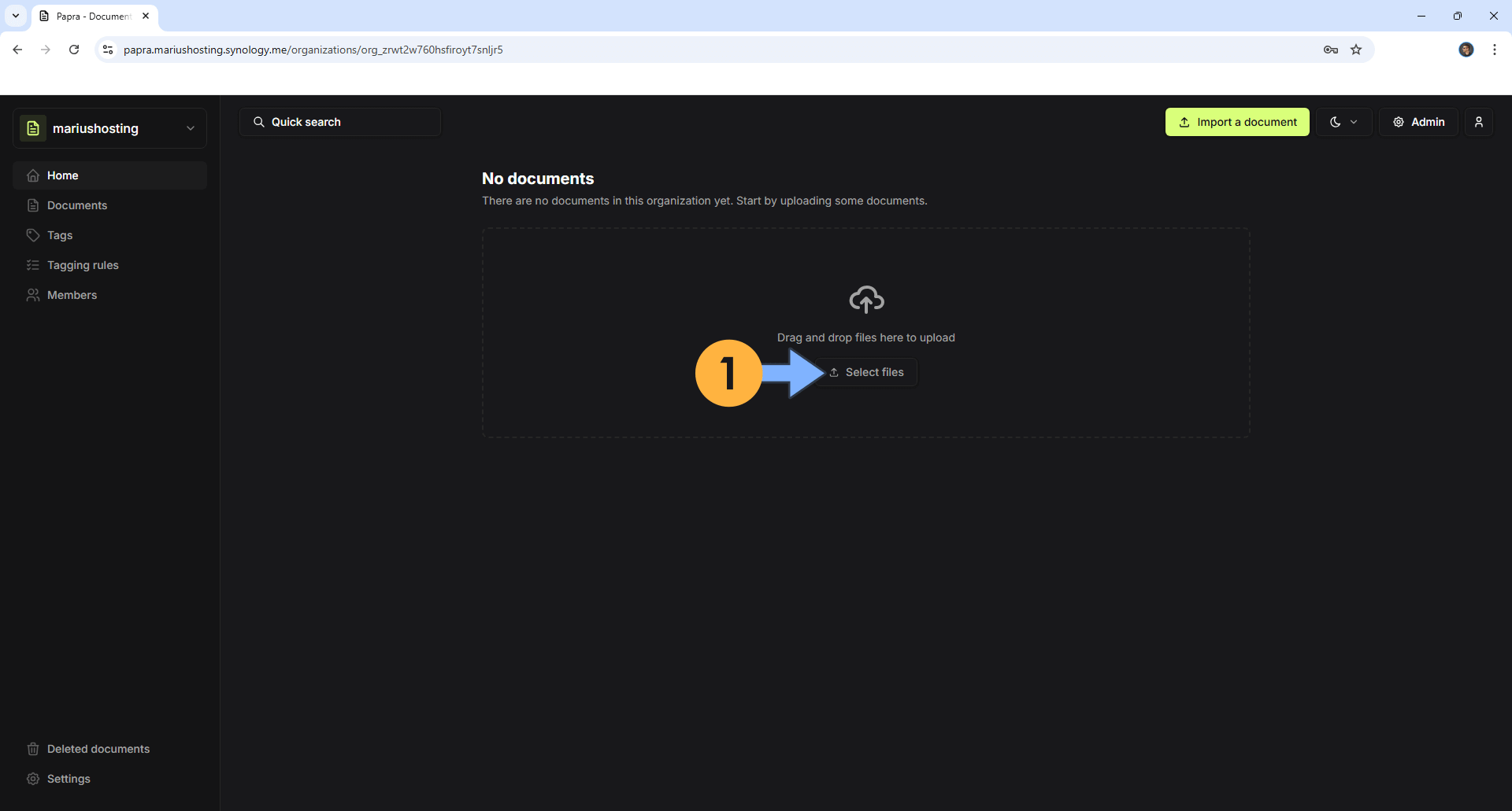 Papra UGREEN NAS Set up 9 new 2028