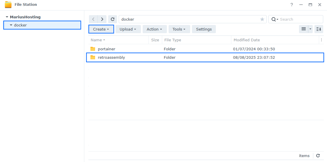 RetroAssembly Synology NAS Set up 1