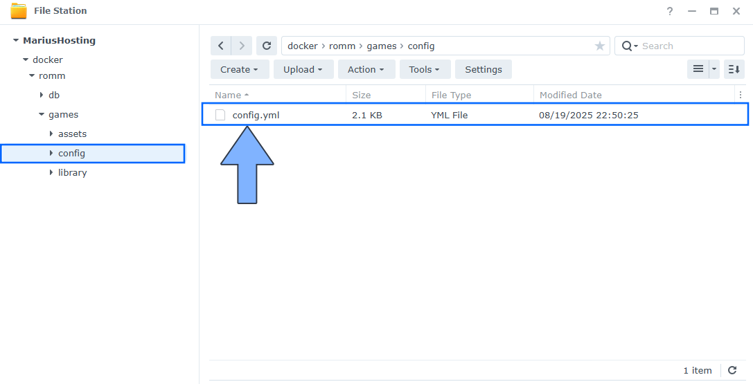 RomM Synology NAS PostgreSQL Set up 4