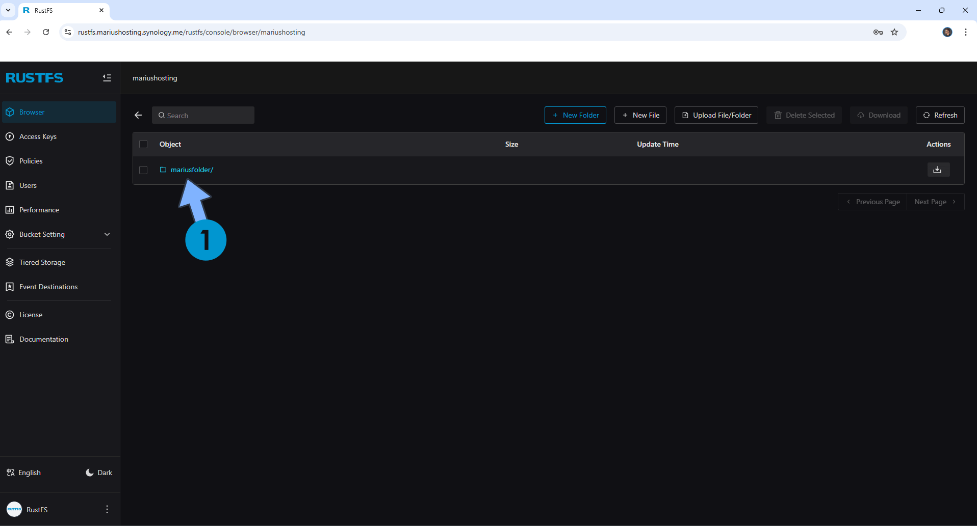 RustFS Synology NAS Set up 15