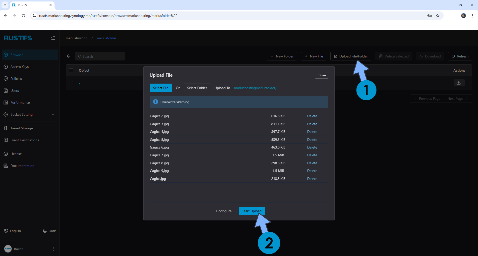 RustFS Synology NAS Set up 16