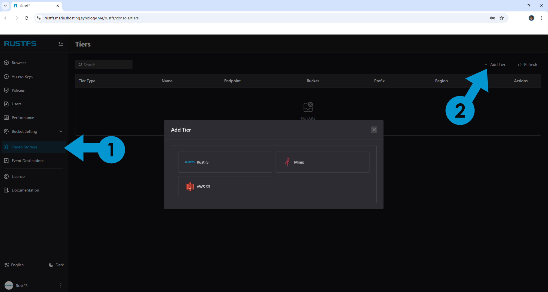 RustFS Synology NAS Set up 18